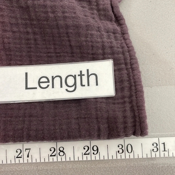 Pure Jill Button Up Tunic Blouse Ombre Red Purple Size Large L - Picture 14 of 16